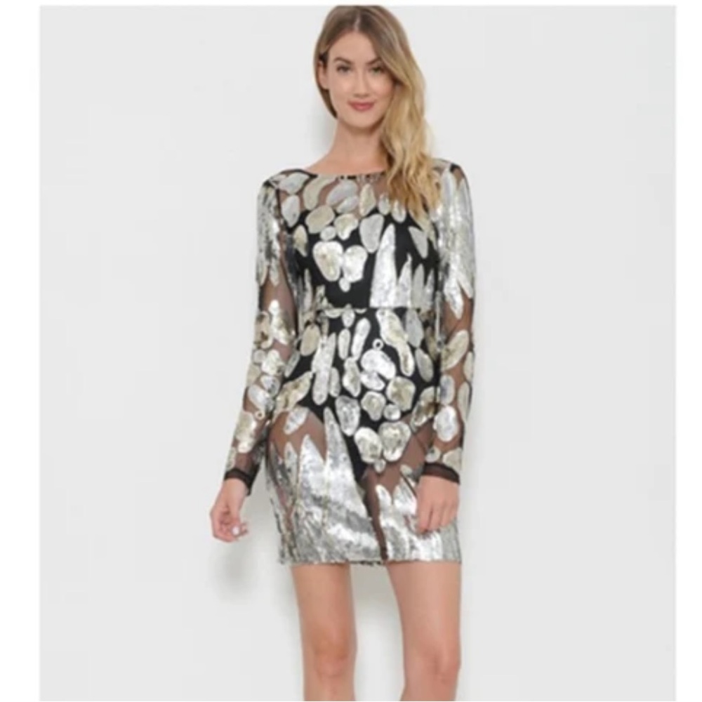 Akira Sequin Party Dress